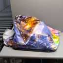 7X16ft Christmas Village Garage Door Cover Colorful Winter Snow Night Pine Tree Santa Claus Backdrop Xmas Fantasy Cartoon Fairy Tale Kids Party Decoration Outdoor Indoor Banner Cover