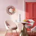 TEMPUS 18" Artificial Valentine's Wreath, Pink and Red Heart Berry Wreath for Front Door Wall Party Wedding Decorations, for Girl Friends for Valentine's Day