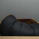 KSIIA Washable Dog Bed Deluxe Plush Dog Crate Beds Comfy Kennel Pad Anti-Slip Pet Sleeping Mat for Large, Jumbo, Medium, Small Dogs Breeds, 41" x 27", Brown