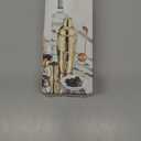 KITESSENSU Cocktail Shaker Set, Stainless Steel Bartending Kit with 25 Ounce Cocktail Shaker with Built in Drink Strainer, Measuring Jigger, Mixing Spoon & Drink Recipe Guide, Gold (Gold - Cobbler 3)