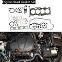 GXARTS Engine Head Gasket Set Compatible with Hyundai Santa Fe Sportage Sonata KIA Optima Sorento 2.4L L4 DOHC 2011 2012 2013 2014 2015 2016 21421-2G100 21451-21000 22442-2G670 22311-2G700 22441-2G670