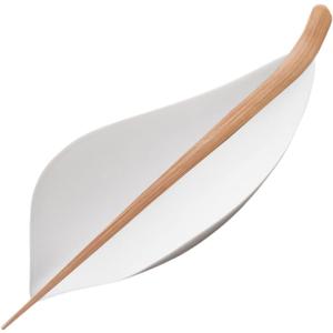 BESTonZON Porcelain Tea Scoop Set, White Porcelain Tea Vessel Ceramic Scoop Loose Leaf Scoop, Japanese Accessory Essential Tools for Chinese Kungfu Set Tray