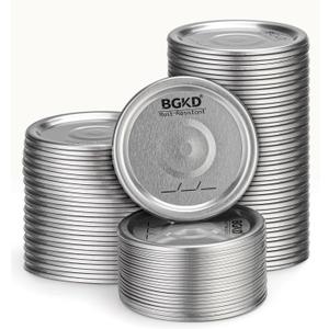 100Pcs Rust-Proof Canning Lids Wide Mouth, Wide Mouth Mason Jar Lids for Ball or Kerr, Large Mouth Mason Jars Lids