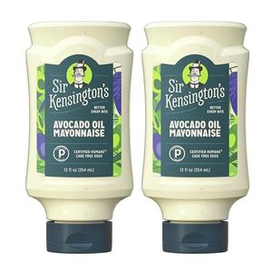 Sir Kensington's Mayonnaise 2 Count Avocado Oil Mayo Keto Diet & Paleo Diet Certified Gluten Free & Non-GMO Project Verified Condiment 12 oz, Best By: DEC 26 2025