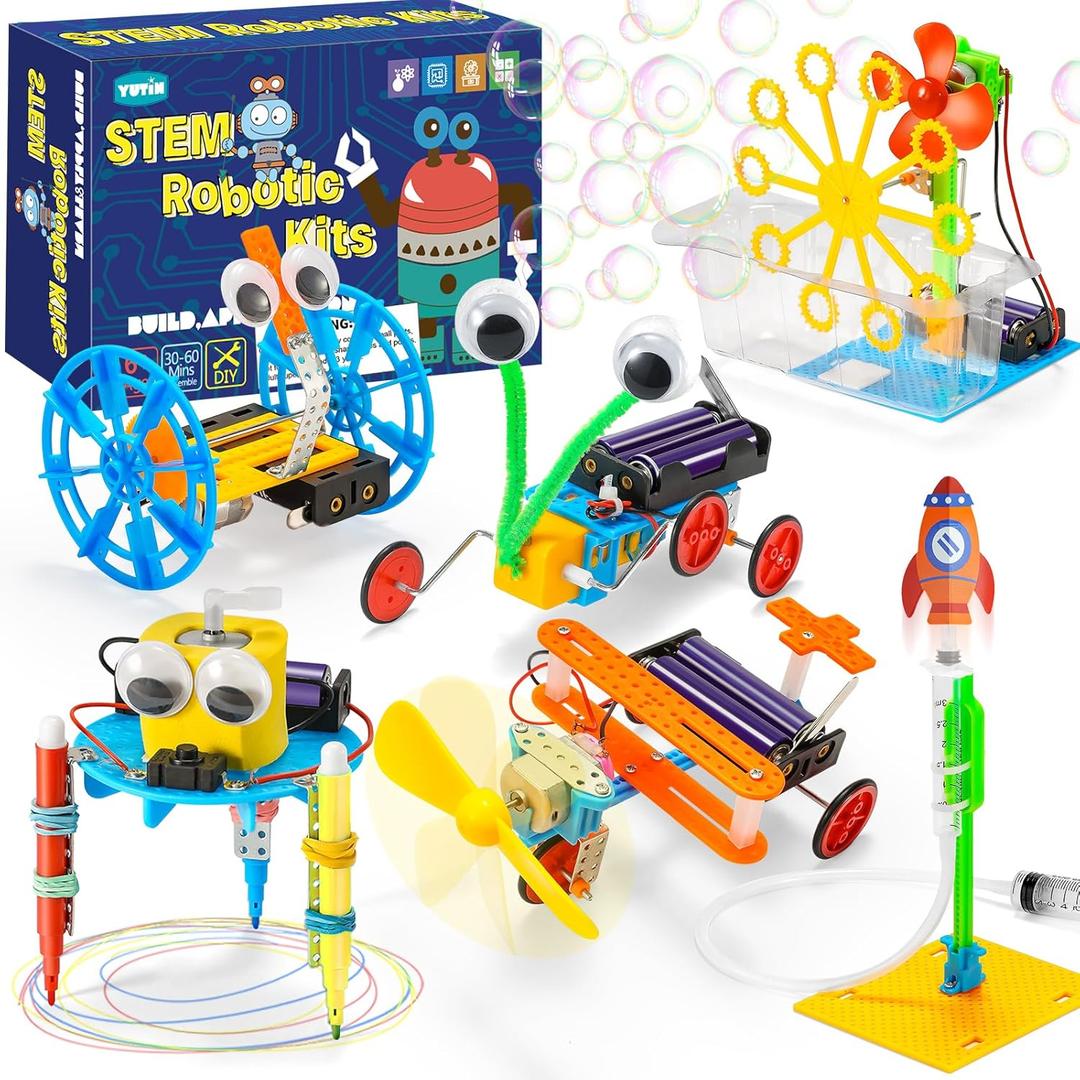 STEM Robotics Kits for Kids Age 8-12 8-10, Science Kits for Kids 8-12, STEM Toys for Boys Age 8 9 10 12 13 14 Girls Boys Birthday Gifts, Robot Building Crafts 8-12 Engineering Motor Set