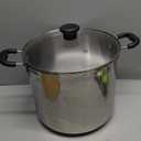 T-fal Specialty Stainless Steel Stockpot 12 Quart Oven Safe 350F Pots and Pans, Cookware Silver