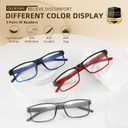 OLOENBN Reading Glasses for Men/ Women, Blue Light Blocking Glasses for Men/ Women, Two Tone Readers with Spring Hinge Eyeglasses (C1 Mix Color, 3.0, x)