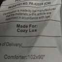 CozyLux Comforter  Size 102x90
