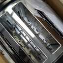 OVENTE Electric 2 Slice Toaster Machine with 6Shade Browning Selector Setting, Compact Design and Removable Crumb Tray, 700W Power Perfect for Toasting Bread, Thin Bagels and Waffles, Black TP2210B