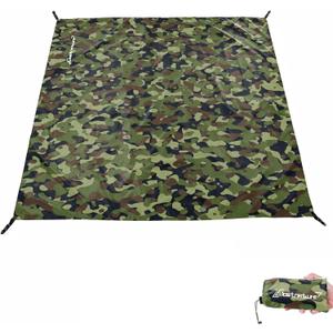 Clostnature Tent Footprint - Waterproof Camping Tarp, Heavy Duty Tent Floor Saver, Ultralight Ground Sheet Mat for Hiking, Backpacking, Hammock, Beach - Storage Bag Included (87'' x 59'', Camouflage)