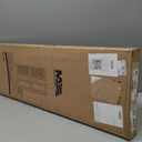 Ekena Millwork Lifetime Vinyl LL1S14X05200BL Standard Cathedral Top Center Mullion, Open Louver Vinyl Shutters, w/Installation Shutter-Lok's & Matching Screws (Per Pair), 14 1/2"W x 52"H, Black