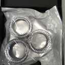 ASUBHA 4PCS Bling Car Accessories AC Knob Covers, AC Knob Trim, Air Conditioner AC Switch Audio CD Button Knob Cover Trim, Diamond Car AC Climate Knob Button Trim Compatible with 2022 11th Civic