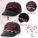 13Pcs Game Day Football Hat Accessories Set, 1 Game Day Hat with 5 Decorative Chains 7 Red Beaded Bracelets for Football Lovers Mom Girlfriends Wife