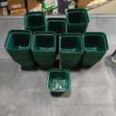 RooTrimmer Square Nursery Seedling Pot 3.5 Inches 90 Pcs, Small Nursery Pot Plastic Thick and Sturdy Seed Start Germination Pot for Plant Propagation and Seeding(Green,3.54 Inches, 90Pcs)