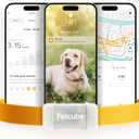 Petcube GPS Tracker for Dogs | Pet GPS Location Tracker with Escape Alerts and Virtual Fences, Activity and Wellness Monitoring, Glows in a Dark, Water and Dust Proof