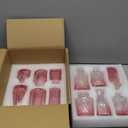 12Pcs Glass Bud Vase Set, Small Flower Vase for Centerpieces, Pink Bud Vases in Bulk, Mini Vintage Vase for Rustic Wedding Decorations