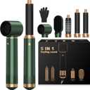 5 in 1 Upgrade Hair Dryer Brush Set Blow Dryer Brush, Negative Ion Air Styler Curling Wrap Air Curler, Hot Air Brush Curling Iron Hair Styling Tools As A Gift for Straight/Curl/Dry/Smooth