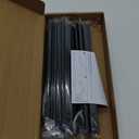 Ravinte Hardware 10 Pack Black Cabinet Handles, 11.8 Inch (300mm) Finger Edge Pulls, 8.8 Inch Hole Center, Finger Pulls for Cabinets