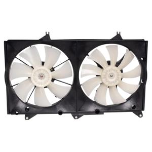 TRQ Radiator Dual Cooling Fan Assembly Compatible with 2004-2006 Lexus ES330 Toyota Camry 2004-2008 Solara LX3115111