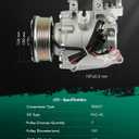 SCITOO 2006-2011 AC Compressor fit for Honda Civic A/C Compressor 1.8L Fast Cooling Air Conditioning Compressor 38810RNAA01 38800RZVG020M2 CR2037000S 38810RNAA02 38800RZVG022M2 38800RNAA010