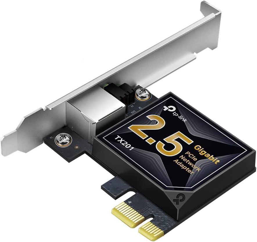 TP-Link 2.5GB PCIe Network Card (TX201)  PCIe to 2.5 Gigabit Ethernet Network Adapter, Supports Windows 11/10/8.1/8/7, Win Server 2022/2019/2016, Linux