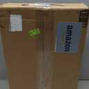 Record Player Stand Bamboo Record Player Table with with 4 Cabinets Holds up to 100 Vinyls, Albums,Mid-Century Vinyl Storage Cabinet Table for Living Room, Bedroom, Office (Black, 24.4'' H)