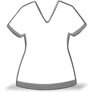 Keewah Nurse Scrubs Cookie Cutter, 4.1”, Stainless Steel