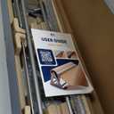 DIY Crew 36 Inch Paper Roll Dispenser and Cutter - Heavy-Duty Wall Mountable, Non Slip Tabletop - Kraft, Freezer, Butcher Paper - Up to 1000ft Rolls (Silver)