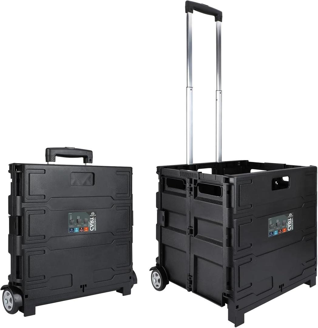 Olympia Tools 85-010 Grand Pack-N-Roll Portable Tools Carrier with Telescopic Handle, 80 Lb. Load Capacity, Black