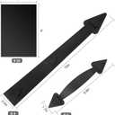 Eapele Magnetic Garage Door Decoration Kit Include Faux Windows Hinges and Handles Black