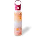 Pyrex 17.5-Oz Color Changing Glass Water Bottle with Silicone Coating, Leakproof and Textured Glass Reusable Water Bottle, Eco-Friendly, BPA-Free Silicone Coating, Textured Art