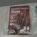 Bamllum 3 Pairs of Rubber Dishwashing Gloves for Kitchen and Household Cleaning  Long Cuff 15", Reusable, Flexible Long-lasting and Non-Slip (Red+Yellow+Green, Large)