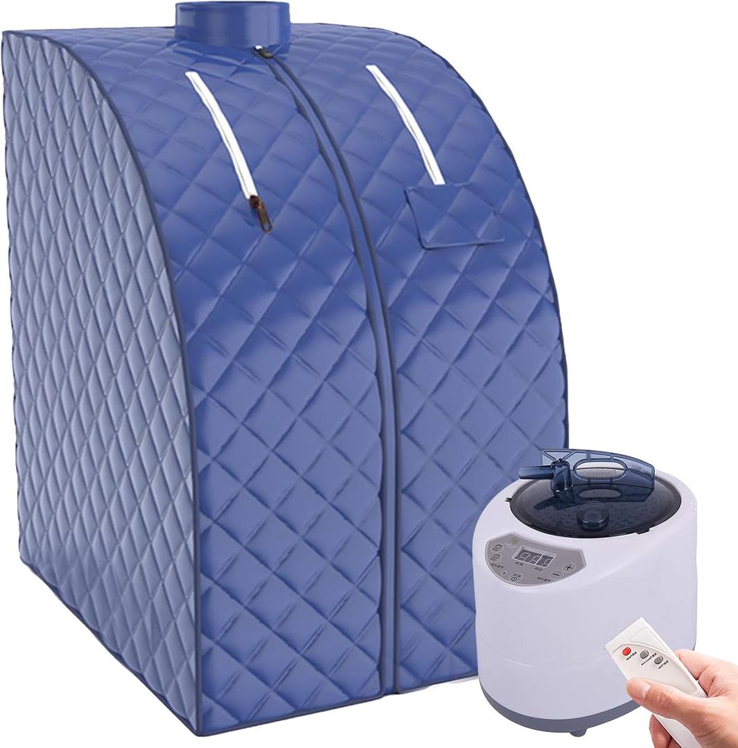 2L Portable Sauna for Home Indoor Personal Steam Sauna Spa Tent for Detox Relaxation at Home 9-Gear Temperature Control Timer with Handheld Remote Control