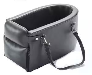 4 in 1 Pet Sling Travel Tote Bag Elevated Seat On Cars Armrest for Small Dog Cat PU Leather Waterproof Deluxe Dog Carrier Hands Free Wash Free Pet Travel Seat(Pu Leather) General
