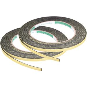 uxcell Sealing Foam Tape 5mm Wide 1mm Thick 5m/16.4ft Long, Self Adhesive Weather Strip for Window Door Insulation, Pack of 2