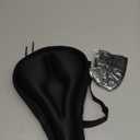 Zacro Bike Seat Cushion - Gel Padded Bike Seat Cover for Men Women Comfort, Extra Soft Exercise Bicycle Seat Compatible with Peloton, Outdoor & Indoor Bike Saddles (Black)