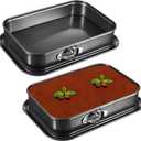 Uiifan 2 Pcs Non Stick Springform Pans Cheesecake Pan Rectangle Springform Pans Square Cake Pan with Removable Bottom for Kitchen Baking Roasting Muffin Bread Cake Brownie Bakeware (13 x 9 x 3 in)