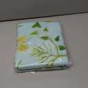 2 x Rectangle Waterproof Tablecloth Linen Textured Table Cloth,Stain and Wrinkle Resistant Washable Fabric Table Cover for Dining, Party, Camping and Outdoor, 52 x 70 Inch, Green Leaves