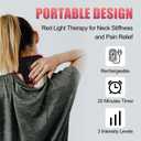 Red Light Therapy for Neck & Wrist, Rechargeable 5000mAh Battery Infrared Red Light Therapy Belt for Body, Portable Near Infrared Neck Wrap for Home and Office