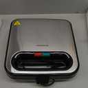 OVENTE Electric Panini Press Grill with Nonstick Plates, LED Indicator Lights, Thermostat Control, Cool Touch Handle, Compact Sandwich Maker Perfect for Cooking Breakfast, Snacks & More, Black GP0401B