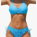 CUPSHE Women's 2 Piece Bikini Set Back Braided Straps with Reversible Bottom, M