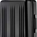 Kono Lightweight 28 Inch Expandable Luggage with Quiet Spinner Wheels TSA Lock, Scratch and Drop Resistant PC+ABS Hardside Durable Large Checked Suitcase, Black