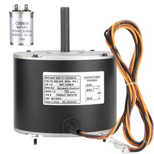 51-102008-03 Fan Motor, Replaces for Rheem 51-102500-04 51-101774-03 Motor