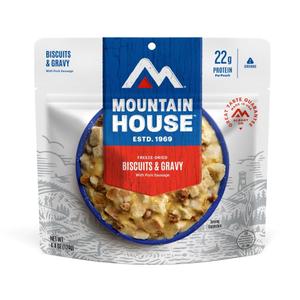 Mountain House Biscuits & Gravy | Freeze Dried Backpacking & Camping Food | 2 Servings
