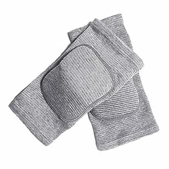 MINILUJIA 2PCS/Pair Children Elbow Pad Cover Tight Non-slip Sponge Sleeves Breathable Flexible Elastic Kid Elbow Brace Support Protector XS Light Grey