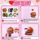 30 Pack Valentines Day Sport Balls with Cards Goodie Bags Bulk Mini Stress Relief Squeeze Sports Balls for Valentines Day School Class Game Prizes Kids Toys Presents Exchange Party Favors