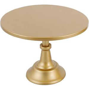 10 Inch Gold Cake Stand Dessert Display Table with Base Metal Dessert Stand, Cupcake Display Plate for Birthday, Wedding, Party Decorations