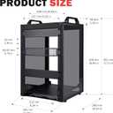 GeeekPi 8U Server Rack Cabinet, DeskPi RackMate T1 Plus,10 inch Network Rack for Servers, Network, A/V Equipment, 10.23inch/260mm Depth (Black)