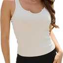 Summer Tank Top for Women 2025 Womens Tank Tops Sleeveless Top Basics Camisole Cute Yoga Gym Shirts (XL)