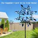 Large Wind Spinners Outdoor, Kinetic Metal Wind Spinners for Yard and Garden, Gift for Family or Friends (30'' W x 87'' H)